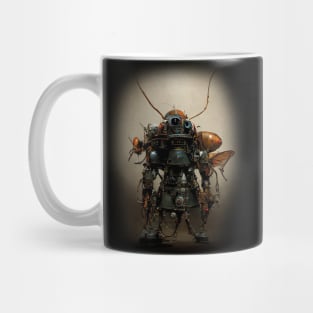 Ancient Rusty Cyborg Cockroach Mug